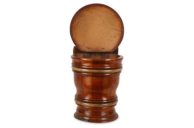Lot 308 - A 19TH CENTURY SCOTTISH FRUITWOOD BISCUIT...