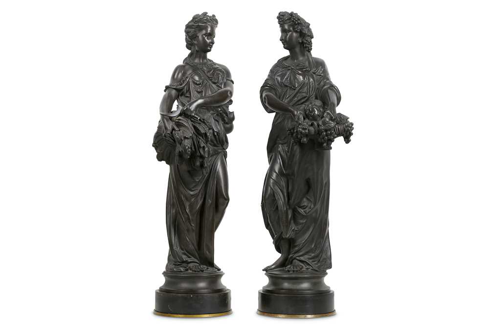 Lot 57 - PAUL DUBOIS (FRENCH, 1829-1905): A PAIR OF...