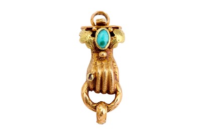 Lot 127 - A late 19th century clasp, modelled as a hand...
