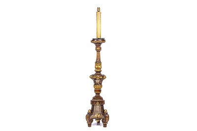 Lot 154 - AN 18TH CENTURY ITALIAN GILTWOOD AND GESSO...