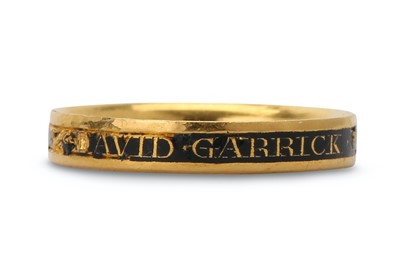 Lot 177 - Withdrawn THE DAVID GARRICK MEMORIAL RING gold...