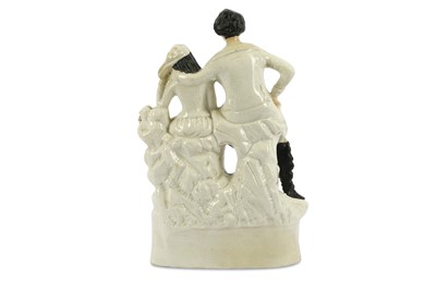 Lot 58 - A STAFFORDSHIRE FLAT BACK GROUP OF LORD BYRON...