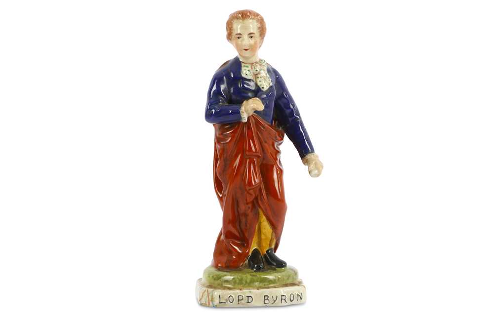 Lot 7 - A STAFFORDSHIRE FIGURE OF LORD BYRON  English,...