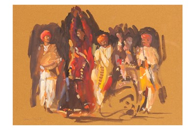 Lot 373 - Syrett (Dennis, b.1934) 'Indian dancers, Jaipur'