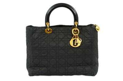 Lot 395 - Christian Dior Black Medium Lady Dior