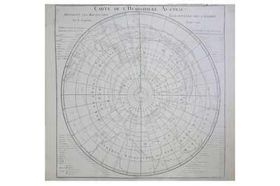 Lot 162 - Cook's Voyages.- Bénard (Robert)  Carte de...