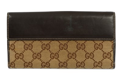 Lot 212 - Gucci Brown Monogram Canvas Wallet