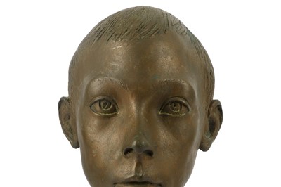 Lot 102 - A first half 20th Century bronze bust of a...