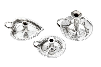 Lot 28 - A group of three Victorian sterling silver...