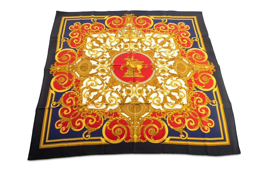 Hermes les tuileries silk scarf Clearance