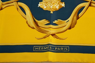 Lot 145 - Hermes 'Couronnes' Silk Scarf