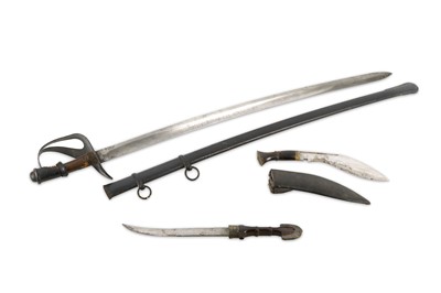 Lot 441a - A late 19th Century sabre, the fullered blade...