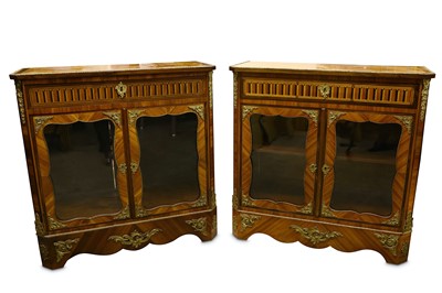 Lot 132 - A FINE PAIR OF MATCHED FRENCH TRANSITIONAL...