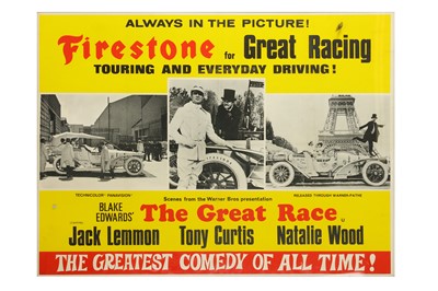 Lot 262 - A 1960'S FILM POSTER FOR 'THE GREAT RACE' a...