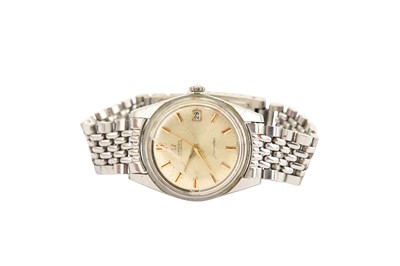Lot 608 - OMEGA. A MEN'S STAINLESS STEEL AUTOMATIC...