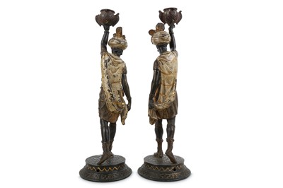 Lot 78 - A PAIR OF LATE 19TH CENTURY COLD PAINTED...