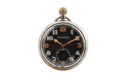 Lot 616 - JAEGER LECOULTRE. WWI OPEN FACE MILITARY...