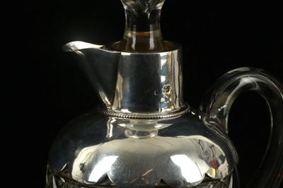 Lot 579 - An Edwardian cut glass claret jug, of...