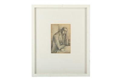 Lot 24 - MAURICE SUMRAY (1920-2004) Seated man with a...
