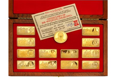 Lot 590 - A  1974 cased set of Pobjoy mint limited...