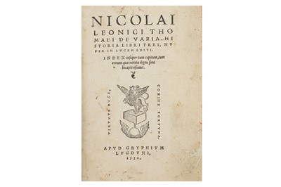 Lot 382 - Leonico Tomeo (Niccolò) De varia historia...