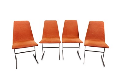Lot 762 - A set of four 1970s dining chairs in the...