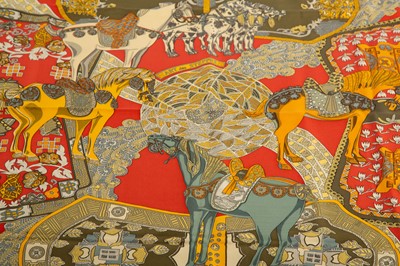 Lot 136 - Hermes 'Art de Steppes' Silk Scarf