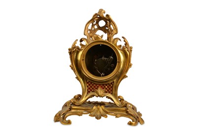 Lot 339 - A LATE 19TH CENTURY FRENCH GILT BRONZE ROCOCO...