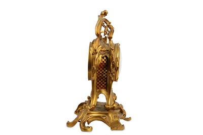 Lot 339 - A LATE 19TH CENTURY FRENCH GILT BRONZE ROCOCO...