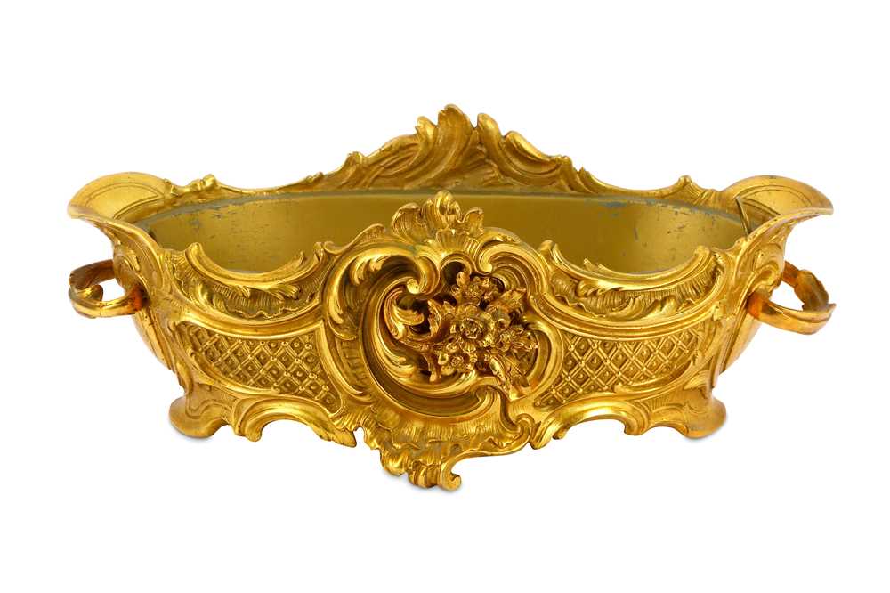 Lot 65 - A 19th Century French gilt metal jardiniere in...