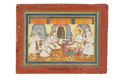 Lot 261 - A COURT GATHERING WITH A RAJPUT RULER