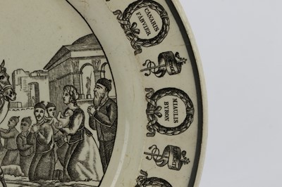 Lot 73 - A FRENCH COMMEMORATIVE CABINET PLATE...