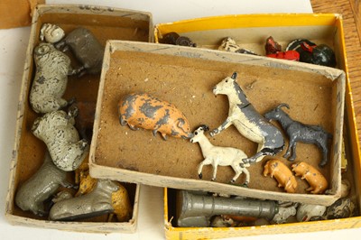 Lot 688 - A large collection of lead farm animals,...