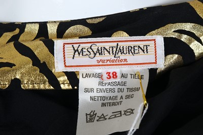 Lot 123 - Yves Saint Laurent Variation Cropped Wrap Top - size 38