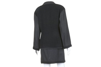 Lot 93 - Chanel Boutique Black Skirt Suit - size 40