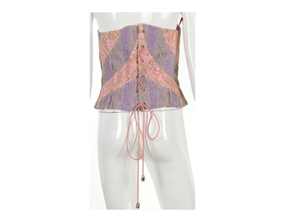 Lot 58 - Christian Lacroix Pink and Purple Bustier - size 40