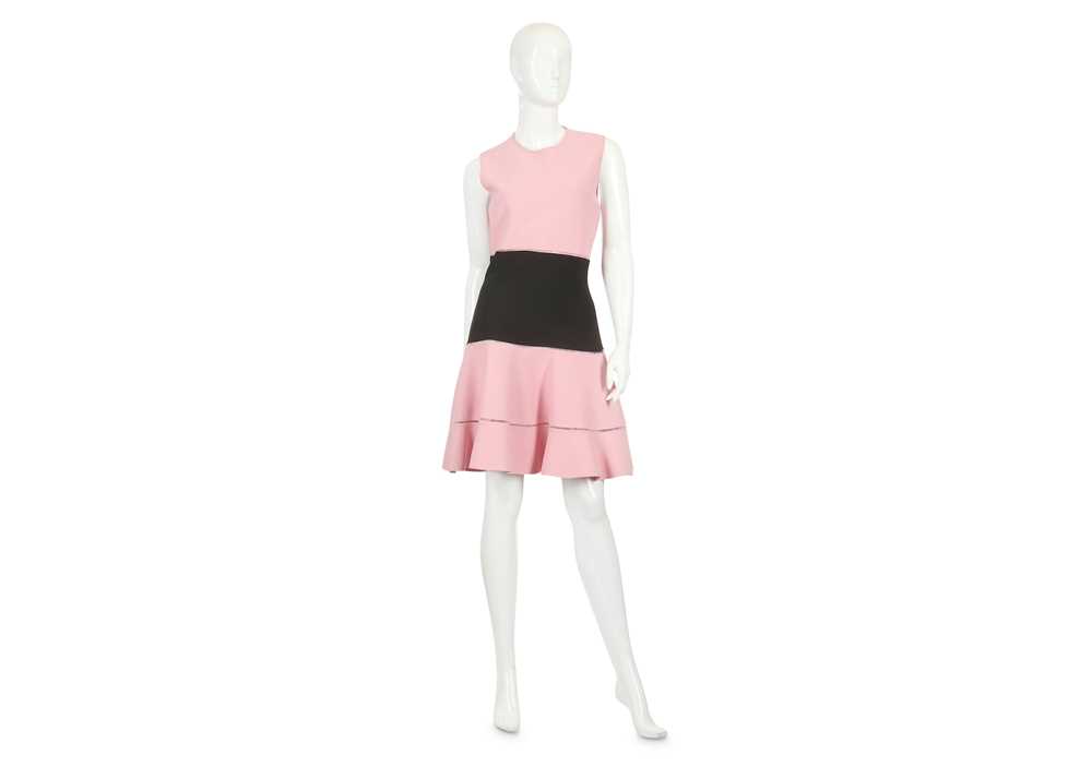 Alexander mcqueen black discount and pink dress