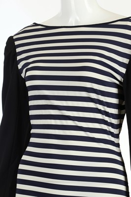 Lot 80 - Jean Paul Gaultier Femme Navy Striped Dress - size 42