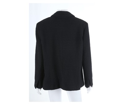 Lot 101 - Chanel Black Boucle Jacket - size 46