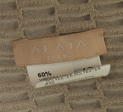 Lot 8 - Alaia Taupe Stretch Dress and Jacket - sizes 42 and 44