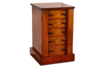 Lot 774 - A Victorian walnut tabletop Wellington chest,...