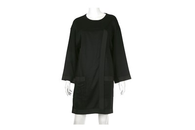 Lot 106 - Chanel Black Rayon Jumper Dress - size 38
