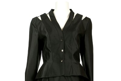 Lot 138 - Thierry Mugler Black Skirt Suit - size 42