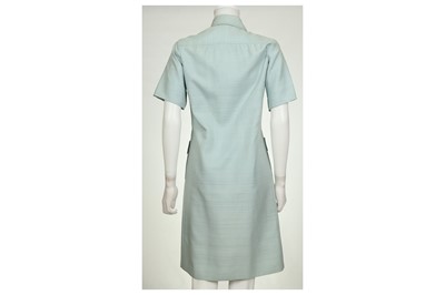 Lot 73 - Yves Saint Laurent Ice Blue Shirt Dress - size 38
