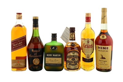 Lot 477 - 7 Bottles of Whiskey's and Cognac's 1 Bottle...