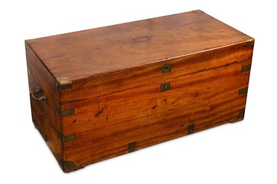 Lot 767 - A 19th Century camphor wood campaign trunk,...