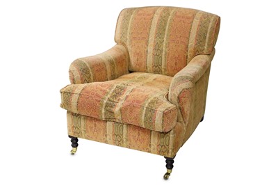 Lot 805 - A George Smith signature Howard type armchair...