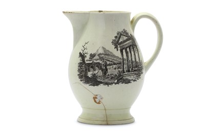 Lot 82 - A LARGE AND EARLY WEDGEWOOD CREAMWARE JUG WITH...