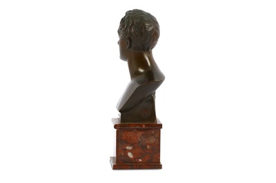 Lot 41 - A BRONZE BUST OF LORD BYRON France, 19th...