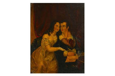 Lot 64 - A PAINTING OF BYRON WITH MARIANNA SEGATTI FROM...
